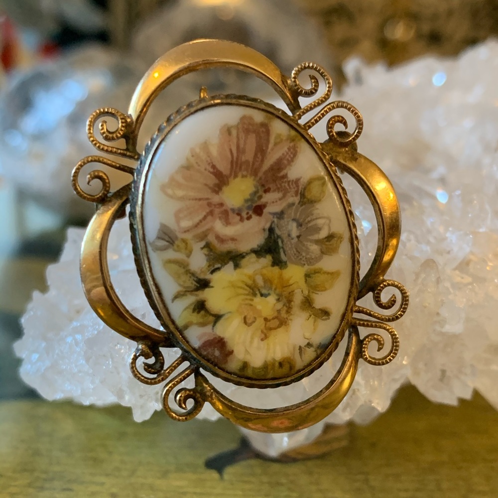 Vintage Winard pendant brooch GF 12k (signed 7)